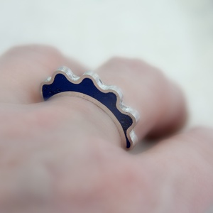 Tajték - ezüst gyűrű - ékszer - gyűrű - vékony gyűrű - Meska.hu