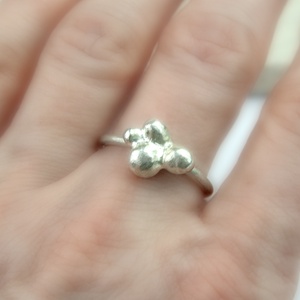 Bárányfelhő - ezüst gyűrű - ékszer - gyűrű - vékony gyűrű - Meska.hu