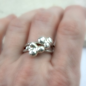 Bárányfelhő - ezüst gyűrű - ékszer - gyűrű - vékony gyűrű - Meska.hu