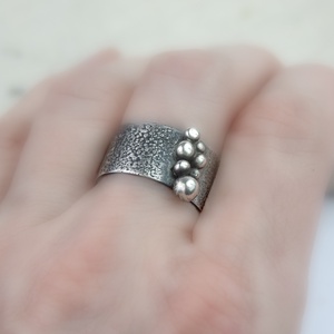 Lélekmagok - ezüst gyűrű - ékszer - gyűrű - statement gyűrű - Meska.hu