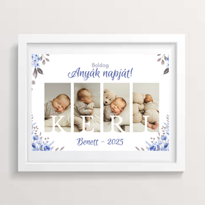 Egyedi, személyre szabható kép - saját fotókkal, felirattal, névvel, Művészet, Grafika & Illusztráció, Digitális, Fotó, grafika, rajz, illusztráció, Papírművészet, MESKA