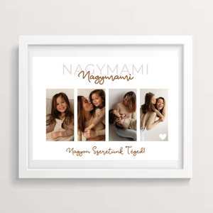 Egyedi, személyre szabható kép - saját fotókkal, felirattal, névvel - művészet - grafika & illusztráció - digitális - Meska.hu