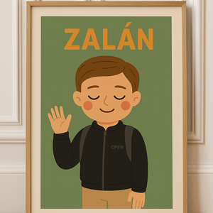 Személyre szabható gyerekszoba falikép, poszter, print, Művészet, Grafika & Illusztráció, Digitális, Fotó, grafika, rajz, illusztráció, Papírművészet, MESKA