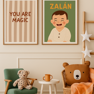 Személyre szabható gyerekszoba falikép, poszter, print - művészet - grafika & illusztráció - digitális - Meska.hu