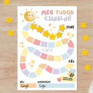 Motiváló pontszerző jutalomtábla gyerekeknek, ovisoknak, iskolásoknak, Művészet, Grafika & Illusztráció, Digitális, Fotó, grafika, rajz, illusztráció, Papírművészet, MESKA