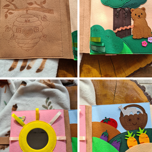 Prémium csendes könyv � Szarvas - baba - mama - baba játékok - textilkönyv & babakönyv - Meska.hu