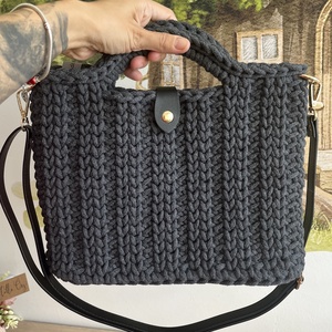 Horgolt kézi- és oldaltáska, Táska & Tok, Kézitáska & válltáska, Vállon átvethető táska, Horgolás, MESKA