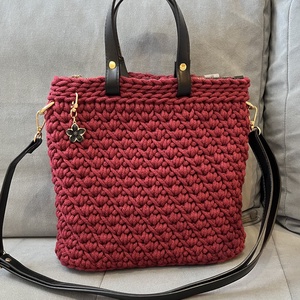 Horgolt kézi- és oldaltáska, Táska & Tok, Kézitáska & válltáska, Vállon átvethető táska, Horgolás, MESKA