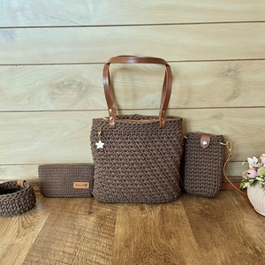 Horgolt táska szett, Táska & Tok, Kézitáska & válltáska, Válltáska, Horgolás, MESKA