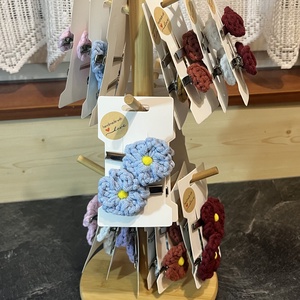 Horgolt hajcsat - ruha & divat - hajdísz & hajcsat - hajcsat & hajtű - Meska.hu