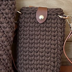 Horgolt �mobil tartó táska, Táska & Tok, Kézitáska & válltáska, Vállon átvethető táska, Horgolás, MESKA