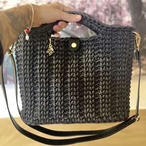 Horgolt kézi- és oldaltáska, Táska & Tok, Kézitáska & válltáska, Vállon átvethető táska, Horgolás, MESKA