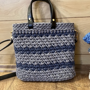 Horgolt kézi- és oldaltáska, Táska & Tok, Kézitáska & válltáska, Vállon átvethető táska, Horgolás, MESKA