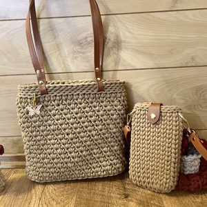 Horgolt válltáska cipzárral, Táska & Tok, Kézitáska & válltáska, Válltáska, Horgolás, MESKA