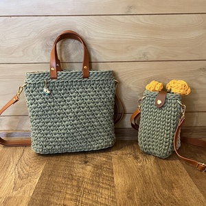 Horgolt � mobil tartó táska - táska & tok - kézitáska & válltáska - vállon átvethető táska - Meska.hu