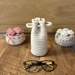 Horgolt szemüvegtok - táska & tok - pénztárca & más tok - szemüvegtok - Meska.hu