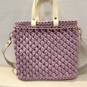 Horgolt kézi- és oldaltáska, Táska & Tok, Kézitáska & válltáska, Vállon átvethető táska, Horgolás, MESKA