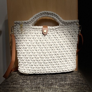 Horgolt kézi- és oldaltáska, Táska & Tok, Kézitáska & válltáska, Vállon átvethető táska, Horgolás, MESKA