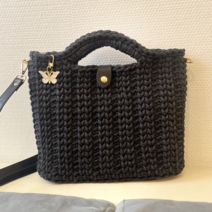 Horgolt kézi- és oldaltáska, Táska & Tok, Kézitáska & válltáska, Vállon átvethető táska, Horgolás, MESKA