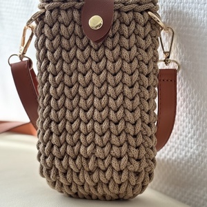 Horgolt � mobil tartó táska - táska & tok - kézitáska & válltáska - vállon átvethető táska - Meska.hu