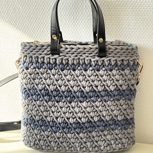 Horgolt kézi- és oldaltáska, Táska & Tok, Kézitáska & válltáska, Vállon átvethető táska, Horgolás, MESKA