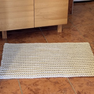 Horgolt fürdőszoba szőnyeg - otthon & életmód - lakástextil - szőnyeg - horgolt szőnyeg - Meska.hu