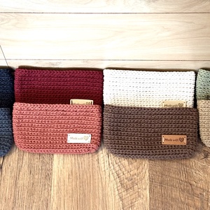 Horgolt �neszesszer, kis cipzáras - Meska.hu