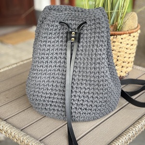Horgolt batyus hátizsák - táska & tok - hátizsák - kishátizsák - Meska.hu