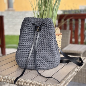 Horgolt batyus hátizsák - táska & tok - hátizsák - kishátizsák - Meska.hu