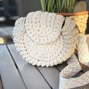 Horgolt �oreo táska - táska & tok - kézitáska & válltáska - vállon átvethető táska - Meska.hu