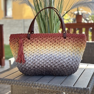 Horgolt shopper táska - Meska.hu