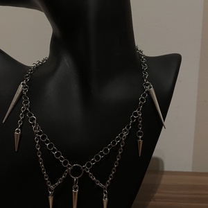 �� Nyaklánc � szegecses rozsda mentes acél - ékszer - ékszerszett - Meska.hu