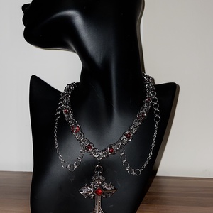 Kézzel készített Rozsdamentes acél nyaklánc  - ékszer - nyaklánc - bogyós nyaklánc - Meska.hu