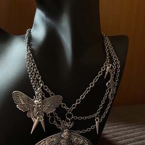 Egyedi több rétegű statement nyaklánc � Rozsdamentes acél, állítható, Ékszer, Ékszerszett, , MESKA