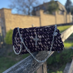 Egyedi, kézzel horgolt táska prémium minőségű pólófonalból, Táska & Tok, Kézitáska & válltáska, Válltáska, Horgolás, MESKA