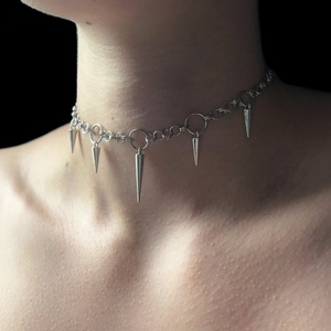 � Tüskés lánc nyaklánc � statement ékszer - ékszer - ékszerszett - Meska.hu