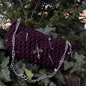 Kézzel készült horgolt táska , Táska & Tok, Kézitáska & válltáska, Kézitáska, , MESKA