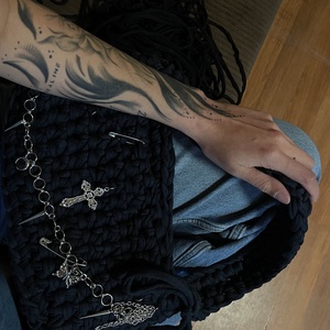 Egyedi, kézzel készült horgolt táska prémium minőségű pólófonálból., Táska & Tok, Kézitáska & válltáska, Kézitáska, , MESKA