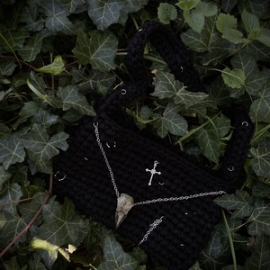 Egyedi, alternatív stílusú darab ,egyedi  horgolt táska  - táska & tok - kézitáska & válltáska - alkalmi táska - Meska.hu