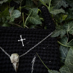 Egyedi, alternatív stílusú darab ,egyedi  horgolt táska  - táska & tok - kézitáska & válltáska - alkalmi táska - Meska.hu