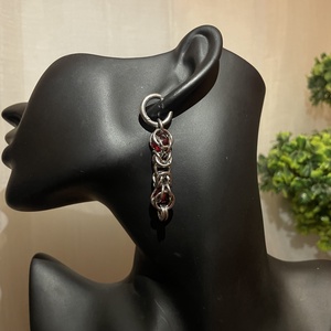 Chainmail teknikával Készített egyedi fülbevaló  - ékszer - fülbevaló - fülékszer - Meska.hu