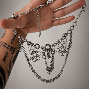     Kézzel készített Chainmail nyaklánc szett - ékszer - ékszerszett - Meska.hu