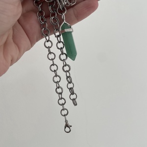 Aventurin Chainmail nyaklánc � kézzel készült, rozsdamentes acél ékszer - ékszer - ékszerszett - Meska.hu