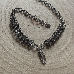 Cage Spike Chainmail Nyaklánc � Nemesacél - ékszer - ékszerszett - Meska.hu
