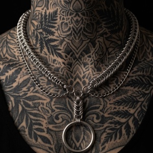 Kézműves Rozsdamentes Acél Chainmail Choker Nyaklánc � Egyedi indusztriális elegancia - Meska.hu