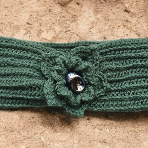 Horgolt  fejpánt  - ruha & divat - sál, sapka, kendő - fejpánt - Meska.hu