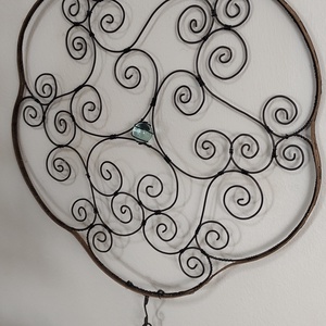 Fém drótos fali dísz - otthon & életmód - dekoráció - fali és függő dekoráció - falra akasztható dekor - Meska.hu