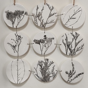 Fali dekoráció növény nyomattal - otthon & életmód - dekoráció - fali és függő dekoráció - falra akasztható dekor - Meska.hu