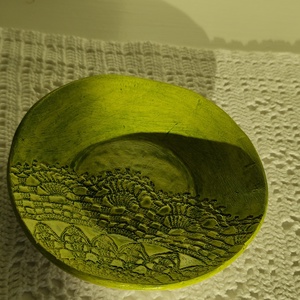 Zöld ékszer tartó - ékszer - ékszertartó - ékszertartó tál - Meska.hu