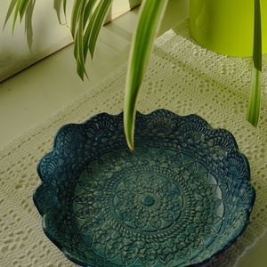 Kék ékszer tartó - ékszer - ékszertartó - ékszertartó tál - Meska.hu